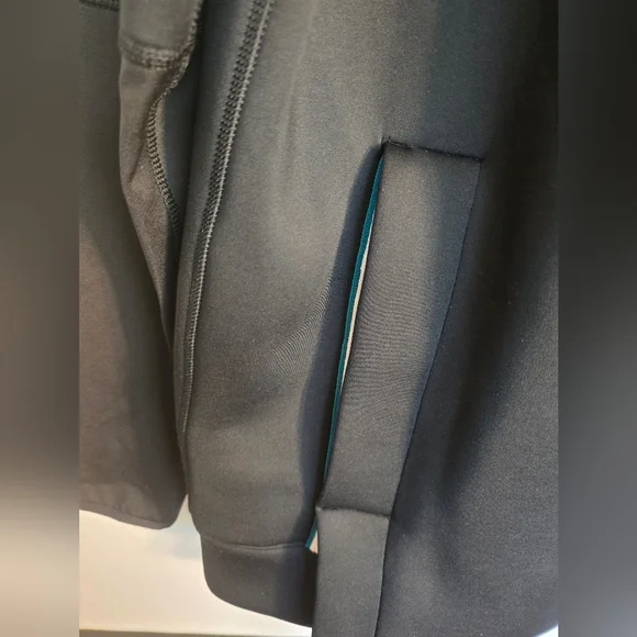 NIKE NFL JACKSONVILLE JAGUARS BLACK WITH TEAL LOGO HOODIE ON FIELD MENS SIZE XL